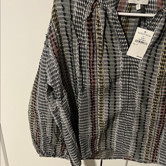 Nordstrom Multicolor Striped Blouse - Picture 3 of 3